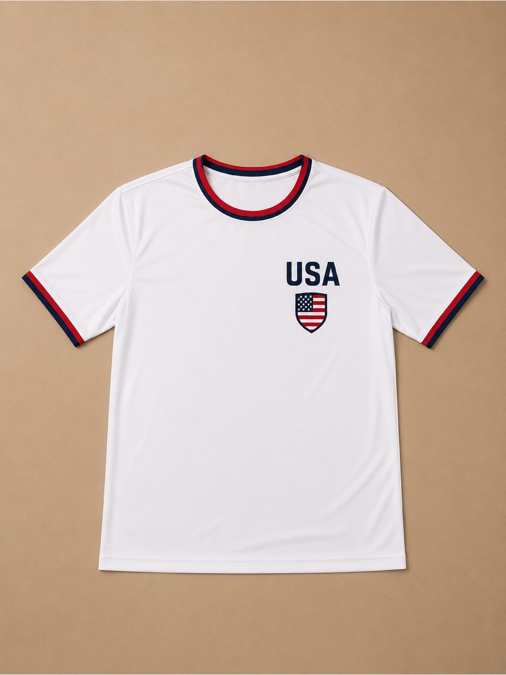 USA Shield White Short-Sleeve Jersey
